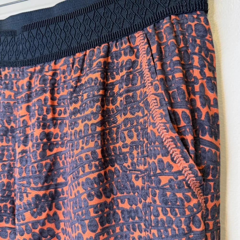 HEI HEI | Anthro Orange Mot Kiri Kiri AOP Retro Pullon Jogger Pant Trousers - Picture 6 of 12
